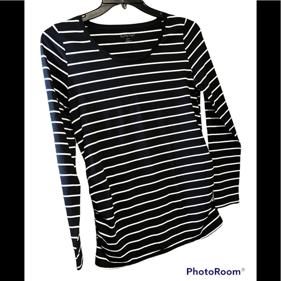 BumpStart Striped Long Sleeved Maternity Tee  NWOT - Picture 1 of 4